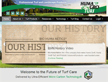 Tablet Screenshot of humagroturf.com